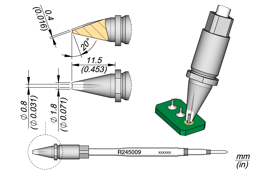 R245009 - Barrel Cartridge Ø 0.8